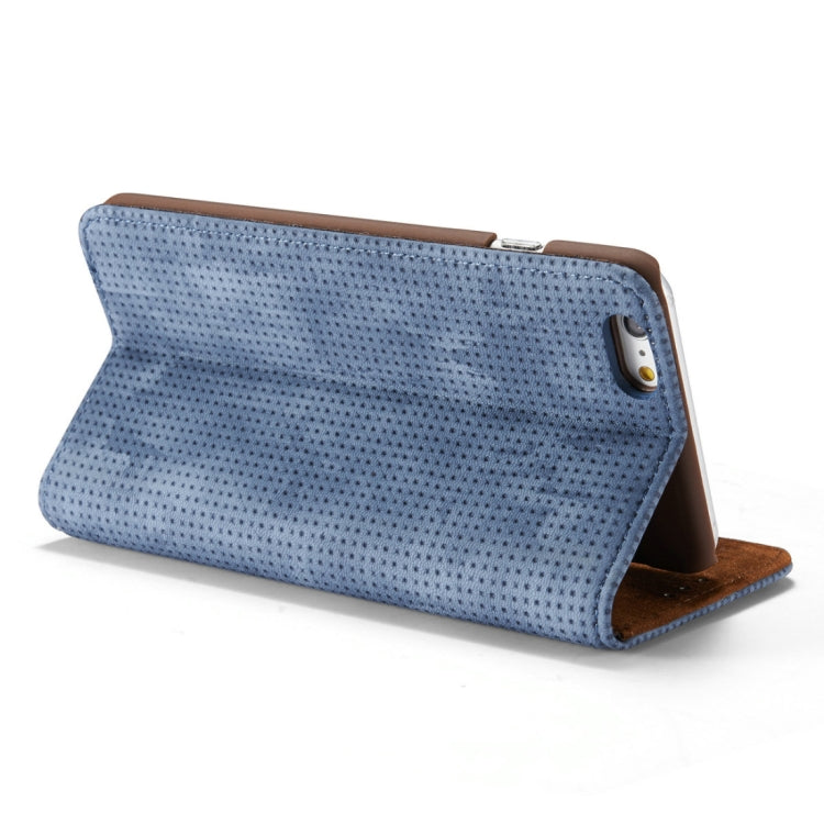 For iPhone 6 & 6s Retro Style Mesh Breathable Horizontal Flip Leather Case with Card Slot & Holder & Wallet
