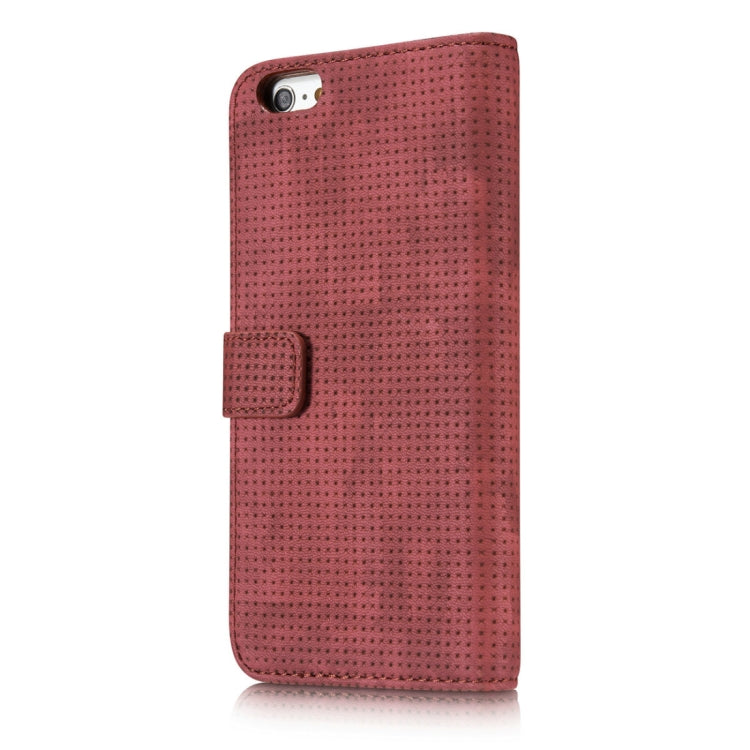 For iPhone 6 & 6s Retro Style Mesh Breathable Horizontal Flip Leather Case with Card Slot & Holder & Wallet