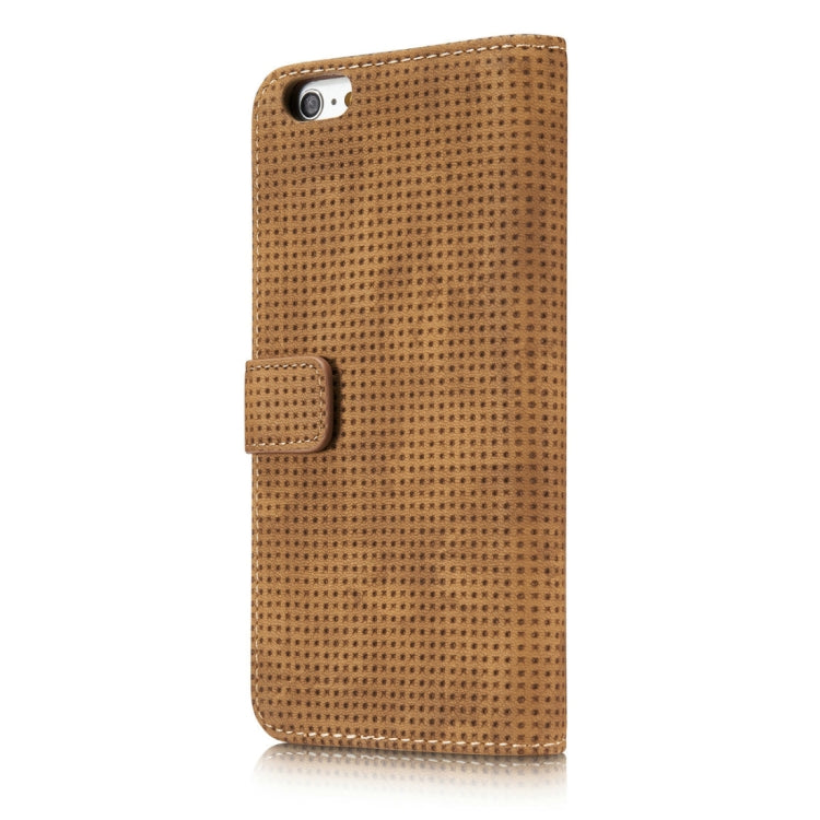 For iPhone 6 & 6s Retro Style Mesh Breathable Horizontal Flip Leather Case with Card Slot & Holder & Wallet