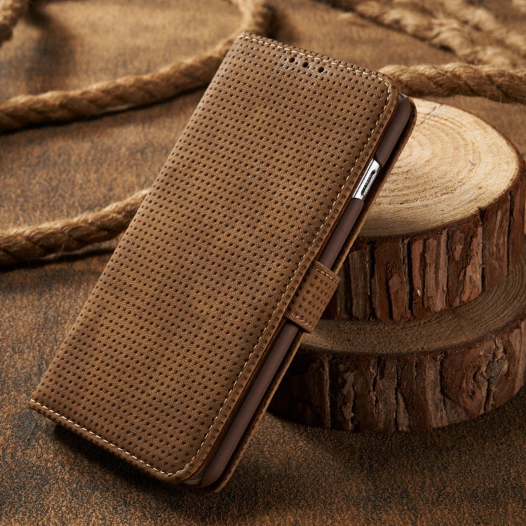 For iPhone 6 & 6s Retro Style Mesh Breathable Horizontal Flip Leather Case with Card Slot & Holder & Wallet