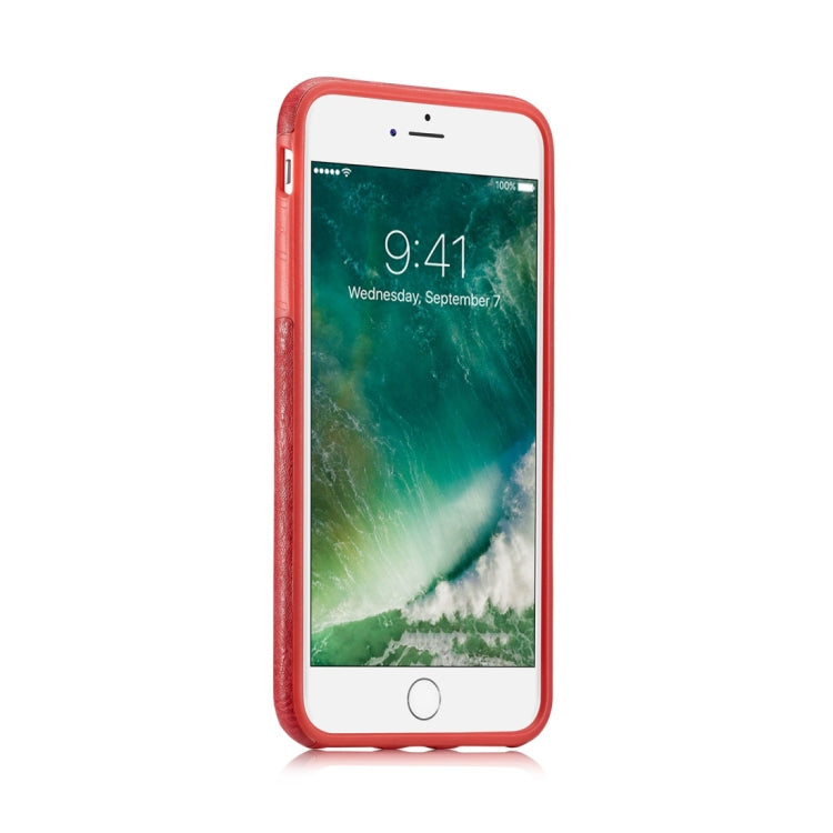 M109 for iPhone 6 & 6s Retro PU Leather Texture Shockproof Protective Back Cover Case with 3 Card Slots