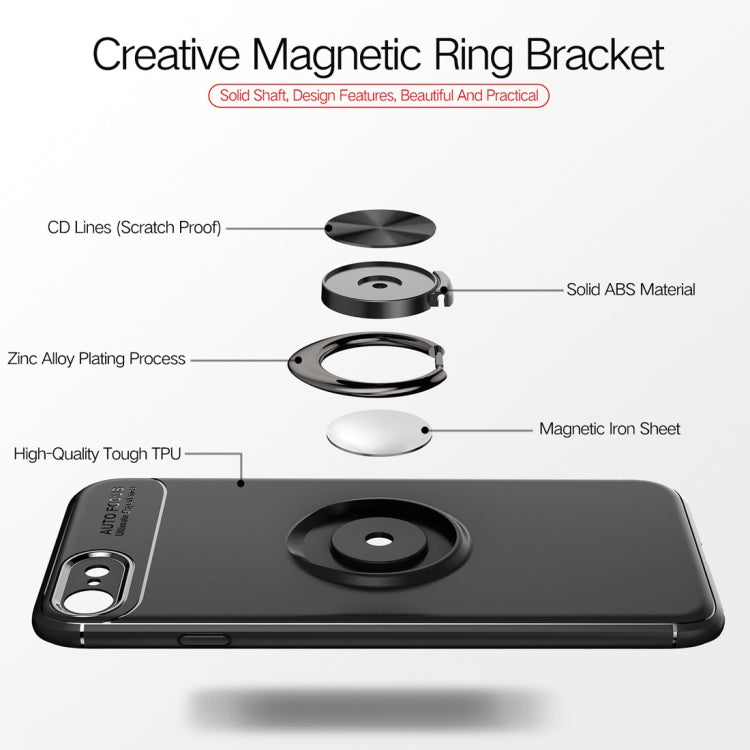 Metal Ring Holder 360 Degree Rotating TPU Case for iPhone 6 & 6s