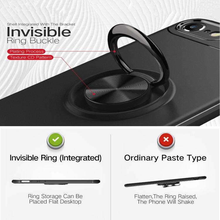 Metal Ring Holder 360 Degree Rotating TPU Case for iPhone 6 & 6s