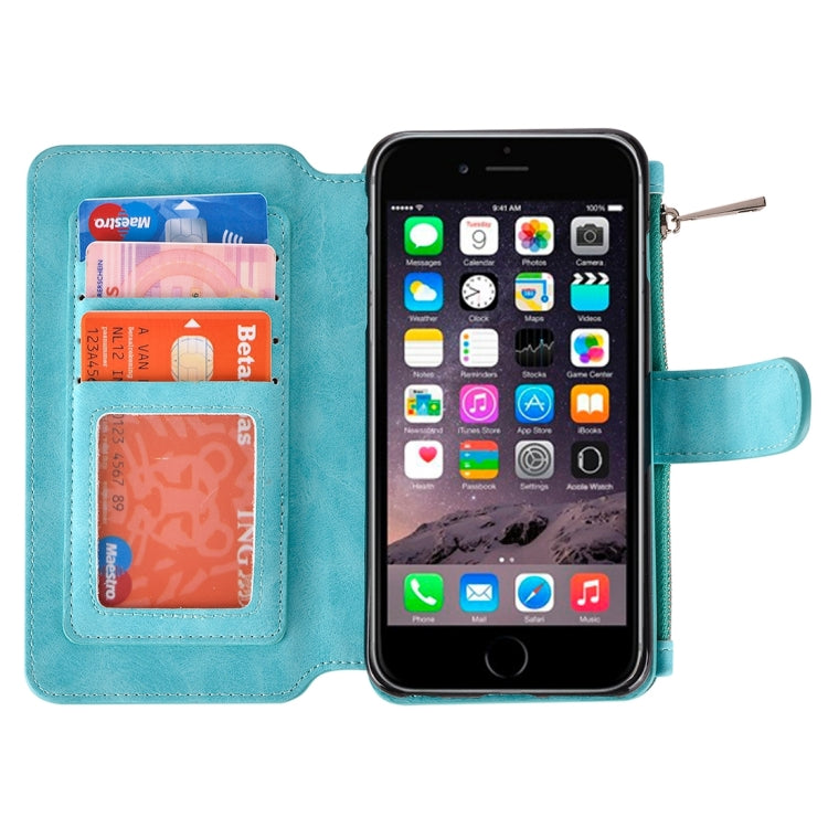 For iPhone 6 & 6s Wallet Style Horizontal Flip Leather Case with Crad Slots & Wallet & Photo Frame