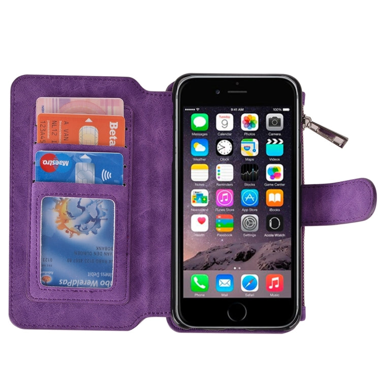 For iPhone 6 & 6s Wallet Style Horizontal Flip Leather Case with Crad Slots & Wallet & Photo Frame