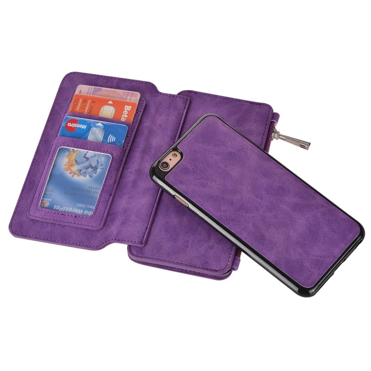 For iPhone 6 & 6s Wallet Style Horizontal Flip Leather Case with Crad Slots & Wallet & Photo Frame