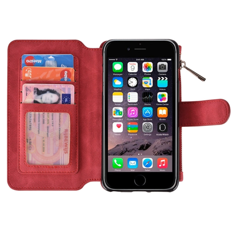 For iPhone 6 & 6s Wallet Style Horizontal Flip Leather Case with Crad Slots & Wallet & Photo Frame