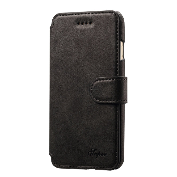 For iPhone 6 & 6s Cowhide Texture Horizontal Flip Leather Case with Holder & Card Slots & Wallet