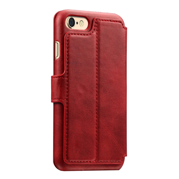For iPhone 6 & 6s Cowhide Texture Horizontal Flip Leather Case with Holder & Card Slots & Wallet