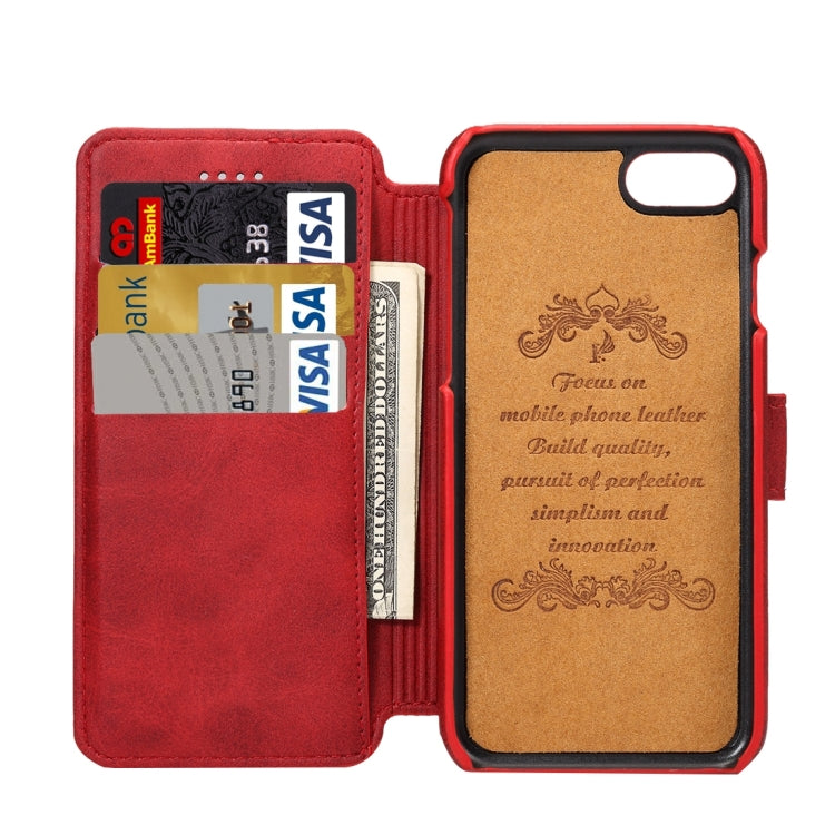 For iPhone 6 & 6s Cowhide Texture Horizontal Flip Leather Case with Holder & Card Slots & Wallet
