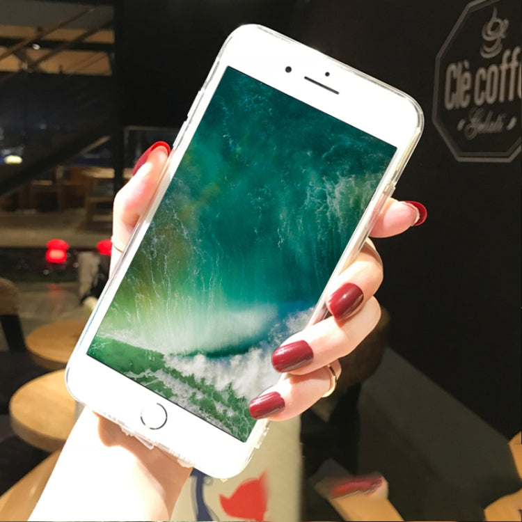 For iPhone 6 & 6s Lace Plush Flower Full Coverage Drop-proof Protective Back Cover Case