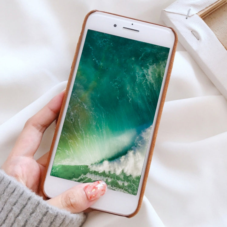 For iPhone 6 & 6s Retro Felt Fabric Super Fiber Soft Protective Back Cover Case with 3D Cherry