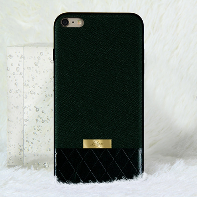 DZGOGO LAVA Series for iPhone 6 & 6s Cross Texture Shockproof Protective Back Cover Case(Black)