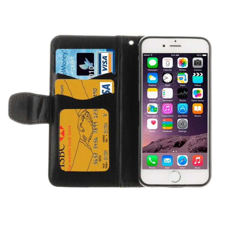 For iPhone 6 & 6s Embossed Floral Pattern Horizontal Flip Leather Case with Card Slots & Holder & Lanyard