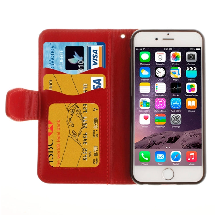 For iPhone 6 & 6s Embossed Floral Pattern Horizontal Flip Leather Case with Card Slots & Holder & Lanyard