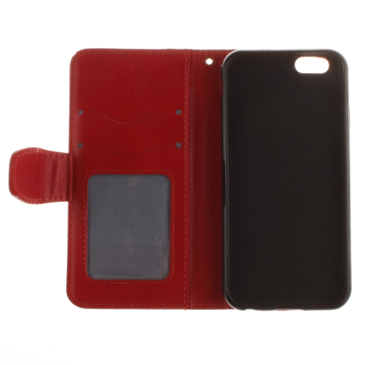 For iPhone 6 & 6s Embossed Floral Pattern Horizontal Flip Leather Case with Card Slots & Holder & Lanyard
