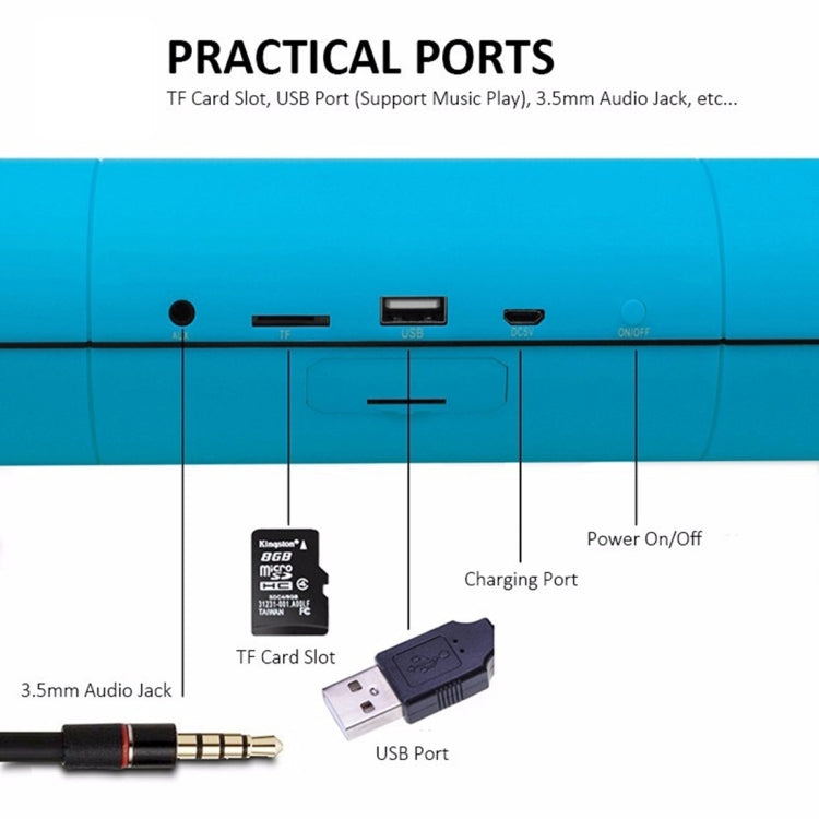 KR-8800 Portable NFC Bluetooth Stereo Speaker