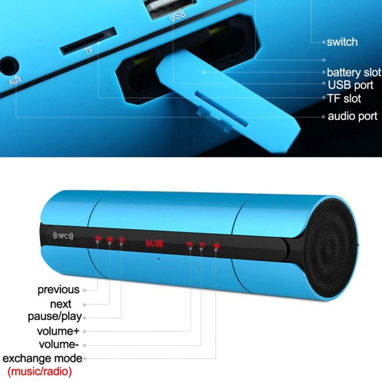 KR-8800 Portable NFC Bluetooth Stereo Speaker