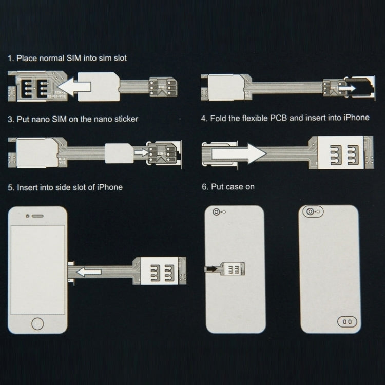 Extend Dual SIM Card Adapter for iPhone 6 / iPhone 5 & 5s