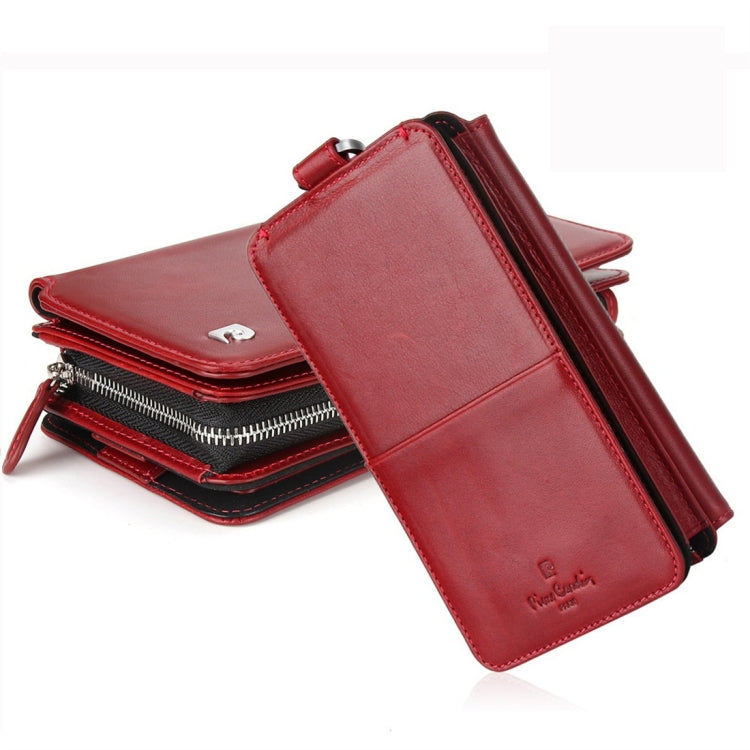 Pierre Cardin PCL-P33 Multi-function Zipper Mobile Phone Leather Case for iPhone 6 / 6s Plus / 7 Plus