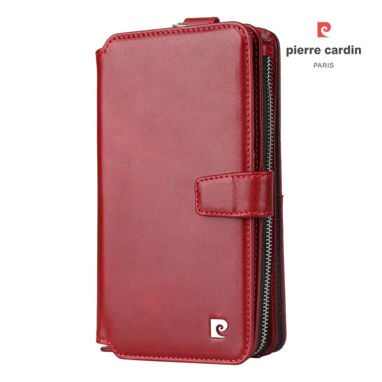 Pierre Cardin PCL-P33 Multi-function Zipper Mobile Phone Leather Case for iPhone 6 / 6s Plus / 7 Plus