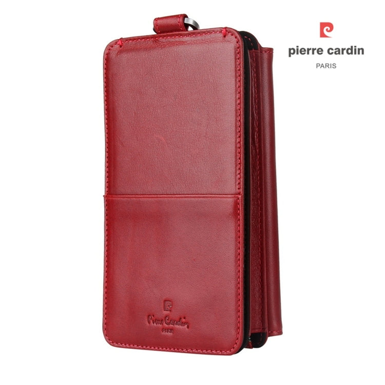 Pierre Cardin PCL-P33 Multi-function Zipper Mobile Phone Leather Case for iPhone 6 / 6s Plus / 7 Plus