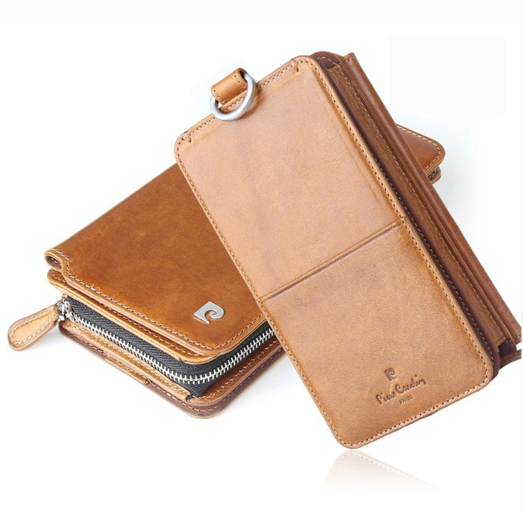 Pierre Cardin PCL-P33 Multi-function Zipper Mobile Phone Leather Case for iPhone 6 / 6s Plus / 7 Plus