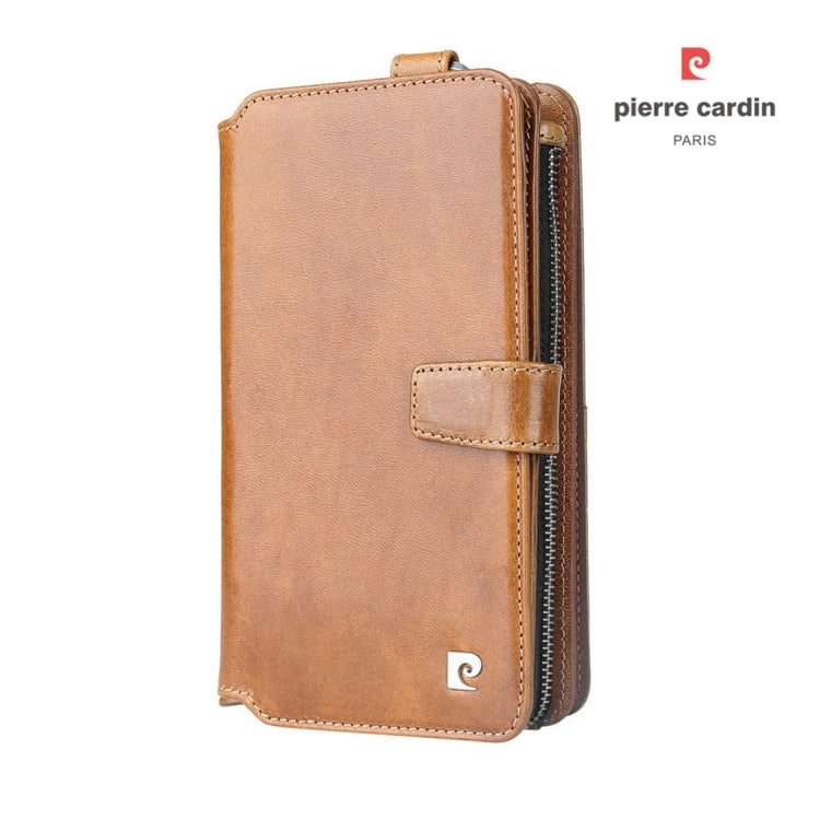 Pierre Cardin PCL-P33 Multi-function Zipper Mobile Phone Leather Case for iPhone 6 / 6s Plus / 7 Plus