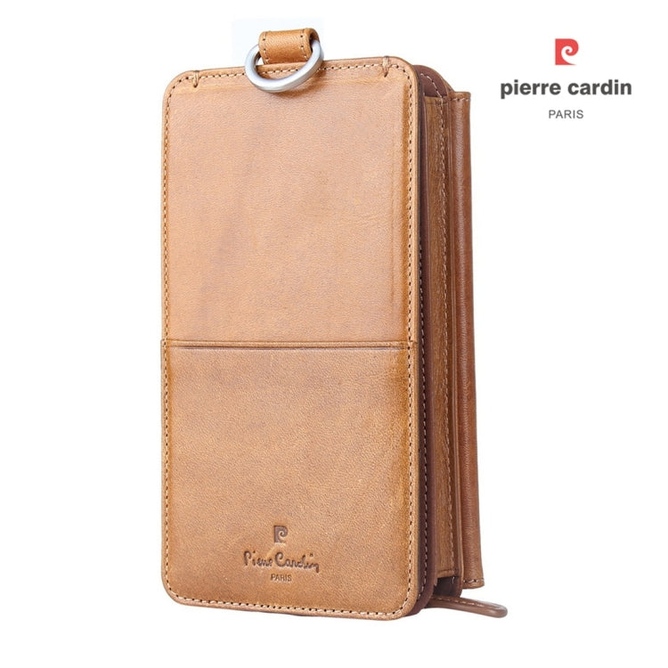 Pierre Cardin PCL-P33 Multi-function Zipper Mobile Phone Leather Case for iPhone 6 / 6s Plus / 7 Plus