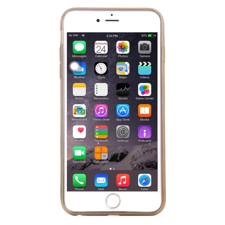For iPhone 6 & 6s Electroplating Hollowed-out Diamond Encrusted TPU Protective Case