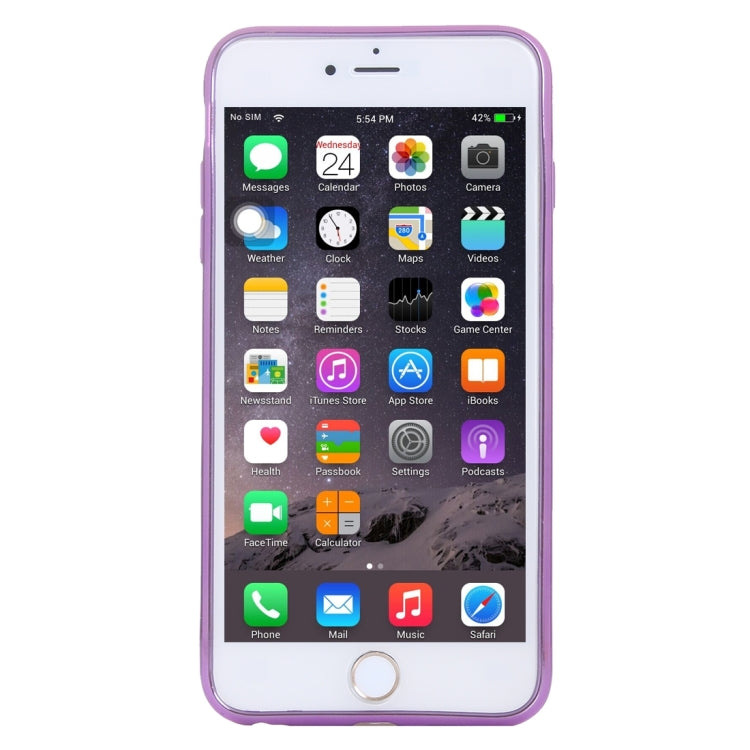 For iPhone 6 & 6s Electroplating Hollowed-out Diamond Encrusted TPU Protective Case
