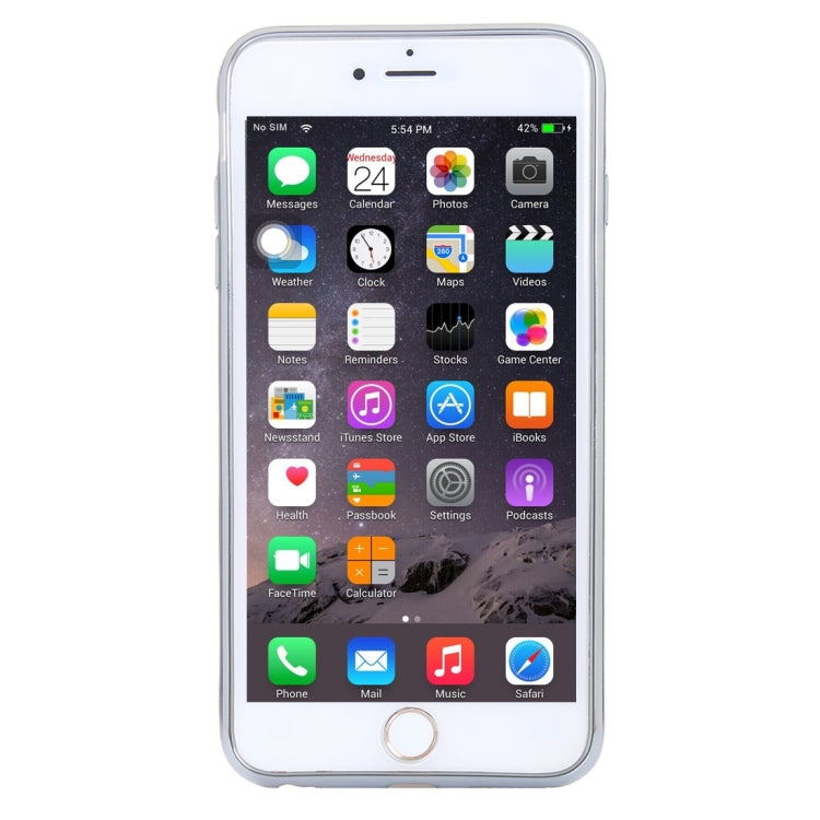 For iPhone 6 & 6s Electroplating Hollowed-out Diamond Encrusted TPU Protective Case