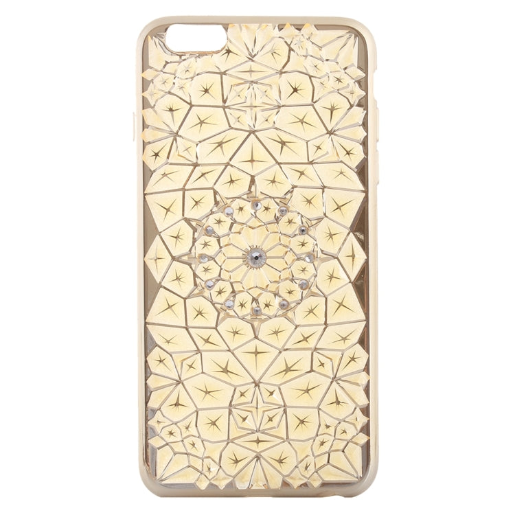 For iPhone 6 & 6s Diamond Texture Electroplating Diamond Encrusted TPU Protective Case