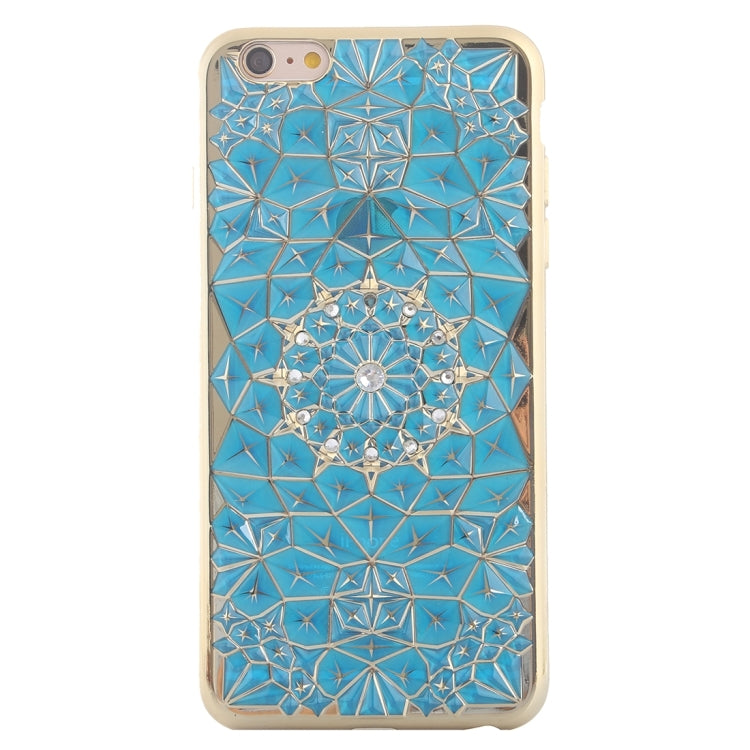 For iPhone 6 & 6s Diamond Texture Electroplating Diamond Encrusted TPU Protective Case