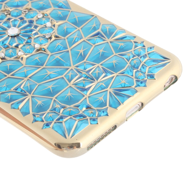 For iPhone 6 & 6s Diamond Texture Electroplating Diamond Encrusted TPU Protective Case