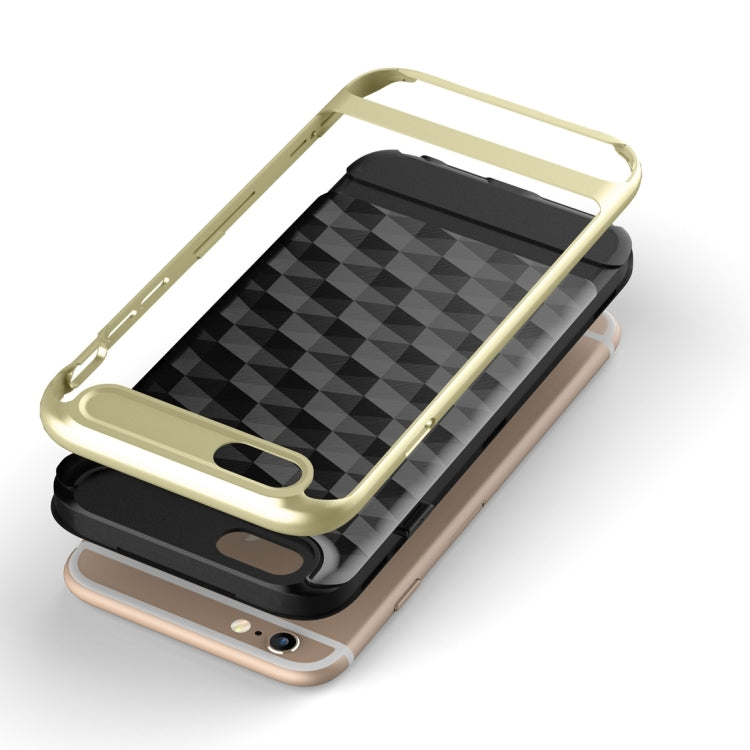 For iPhone 6 3D Diamond PC + TPU Combination Protective Case