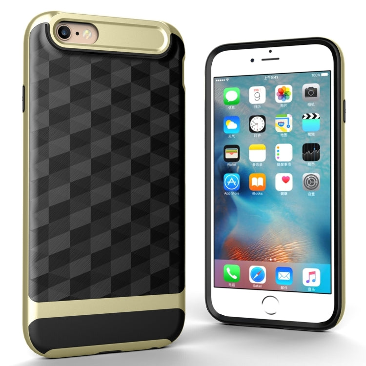 For iPhone 6 3D Diamond PC + TPU Combination Protective Case