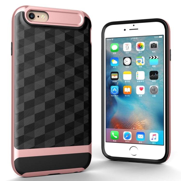 For iPhone 6 3D Diamond PC + TPU Combination Protective Case