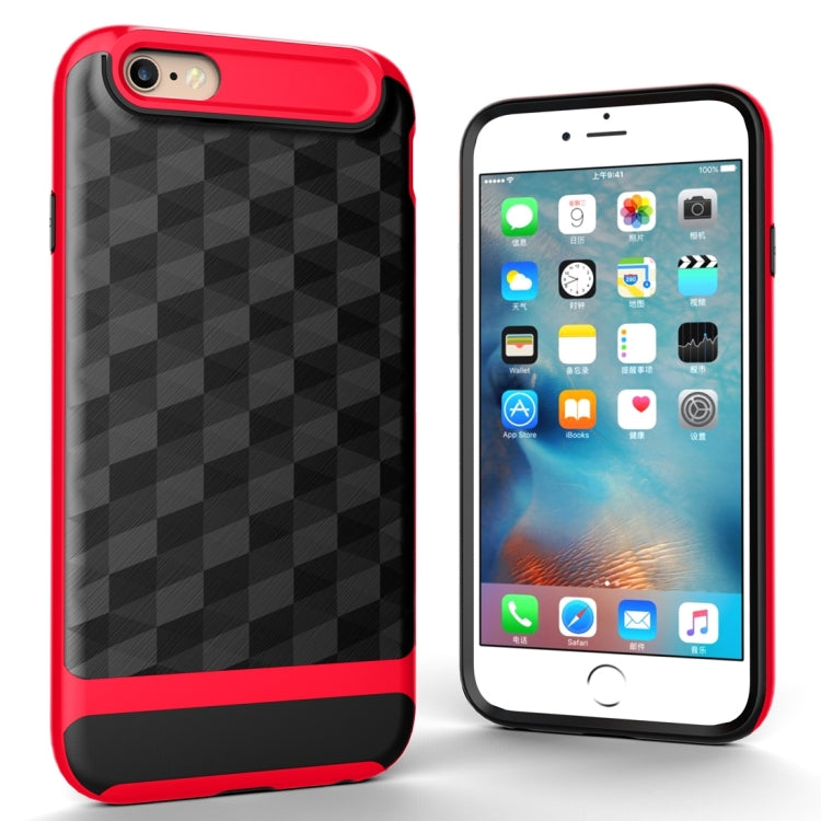 For iPhone 6 3D Diamond PC + TPU Combination Protective Case