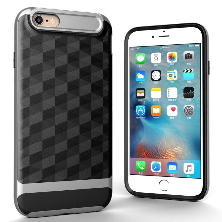 For iPhone 6 3D Diamond PC + TPU Combination Protective Case