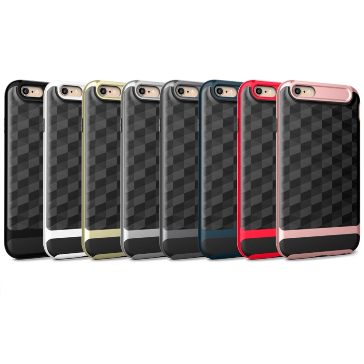 For iPhone 6 3D Diamond PC + TPU Combination Protective Case