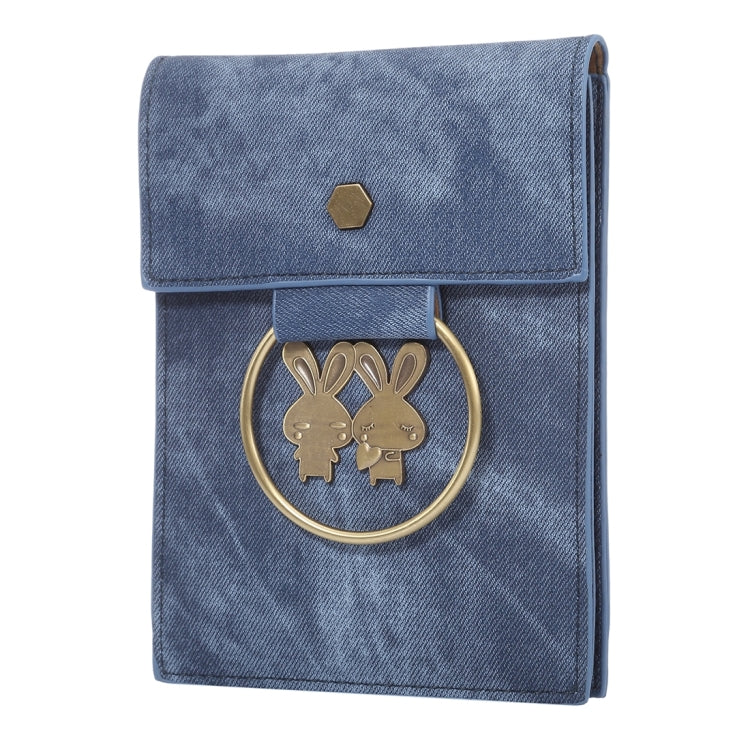 Multi-function Jeans Cloth Couple Style Universal Vertical Flip Leather Shoulder Bag with Card Slots for iPhone 7 & 7 Plus & 6 Plus & 6s Plus / Galaxy S9+ / S8+ / Note 8 & S7 / LG G5 / Huawei P8