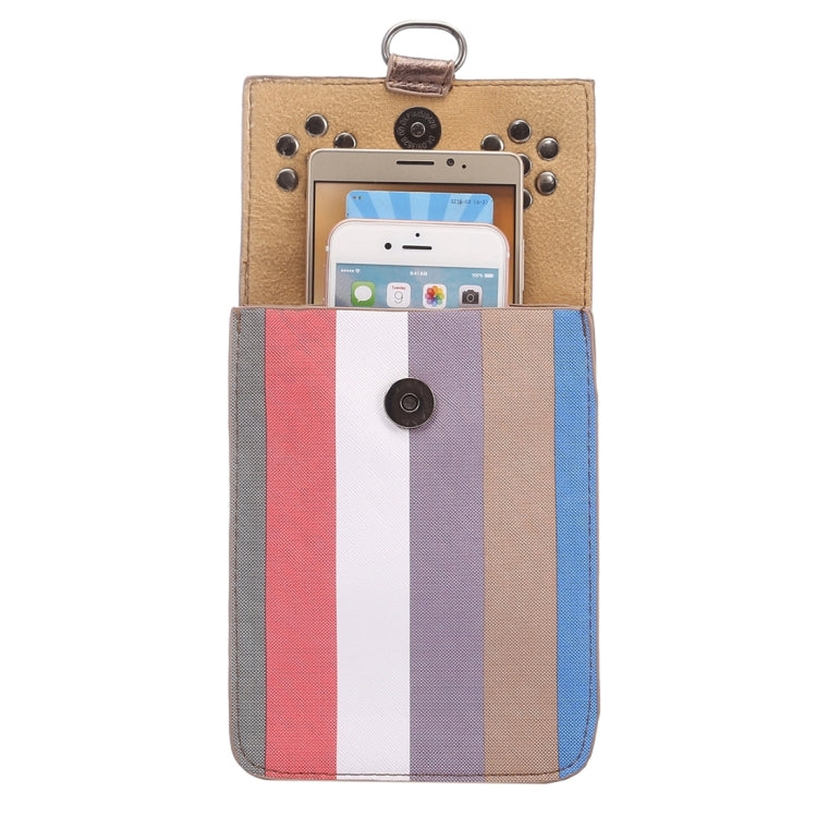 Multi-function Splice Universal Vertical Flip Leather Shoulder Bag with Card Slots for iPhone X & 7 & 7 Plus & 6 Plus & 6s Plus / Galaxy Note 8 & S7 Edge & S6 Edge+ / Sony Xperia Z5 / Huawei Mate 8