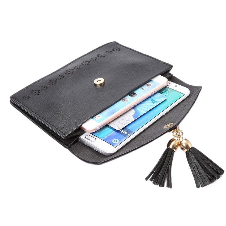 Multi-function Hollow Universal Vertical Flip Leather Shoulder Bag with Card Slots for iPhone 6 Plus & 6s Plus / Galaxy S7 Edge & S6 Edge+ / Sony Xperia Z5 / Huawei Mate 8