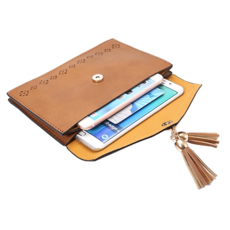 Multi-function Hollow Universal Vertical Flip Leather Shoulder Bag with Card Slots for iPhone 6 Plus & 6s Plus / Galaxy S7 Edge & S6 Edge+ / Sony Xperia Z5 / Huawei Mate 8