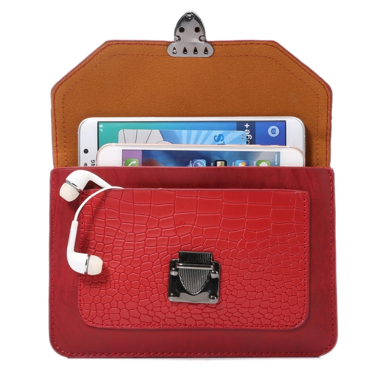 Multi-function Stone Texture Universal Vertical Flip Leather Shoulder Bag with Card Slots for iPhone X & 7 & 7 Plus & 6 Plus & 6s Plus / Galaxy Note 8 & S7 Edge & S6 Edge+ / Sony Xperia Z5 / Huawei Mate 8