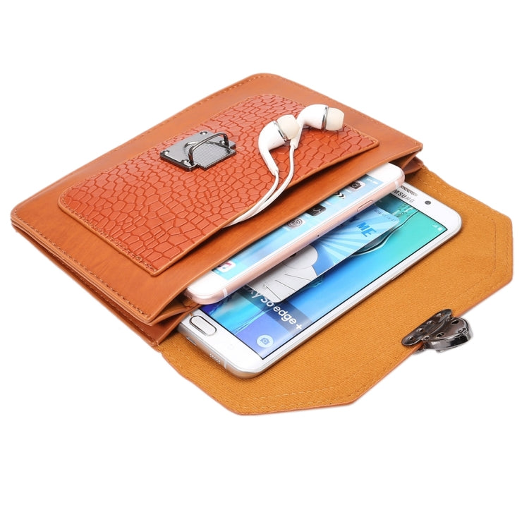 Multi-function Stone Texture Universal Vertical Flip Leather Shoulder Bag with Card Slots for iPhone X & 7 & 7 Plus & 6 Plus & 6s Plus / Galaxy Note 8 & S7 Edge & S6 Edge+ / Sony Xperia Z5 / Huawei Mate 8