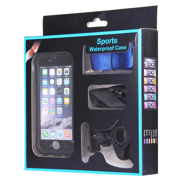 5 in 1 for iPhone 6 & 6s IP68 PC + TPU Sports Waterproof Protective Case with Touch ID Function,Water Resistant Depth: 2M