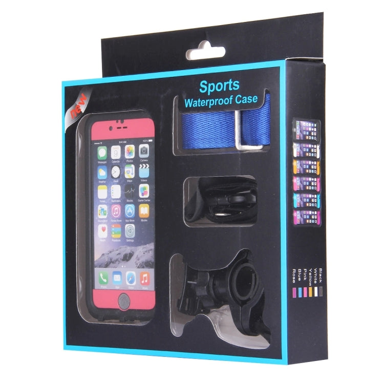 5 in 1 for iPhone 6 & 6s IP68 PC + TPU Sports Waterproof Protective Case with Touch ID Function,Water Resistant Depth: 2M