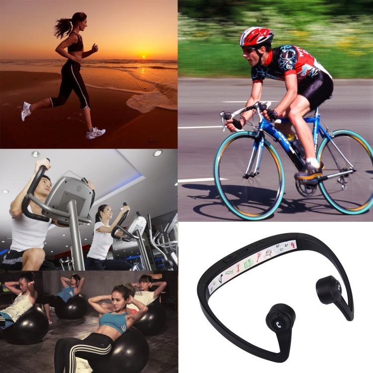 LE-V9 Ear Hook Bone Conduction Bluetooth 4.1 Sports Headphone Headset with Mic